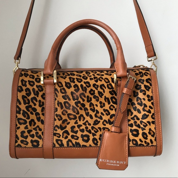 Used Burberry house check animal prints bowling bag - Picture 3 of 13